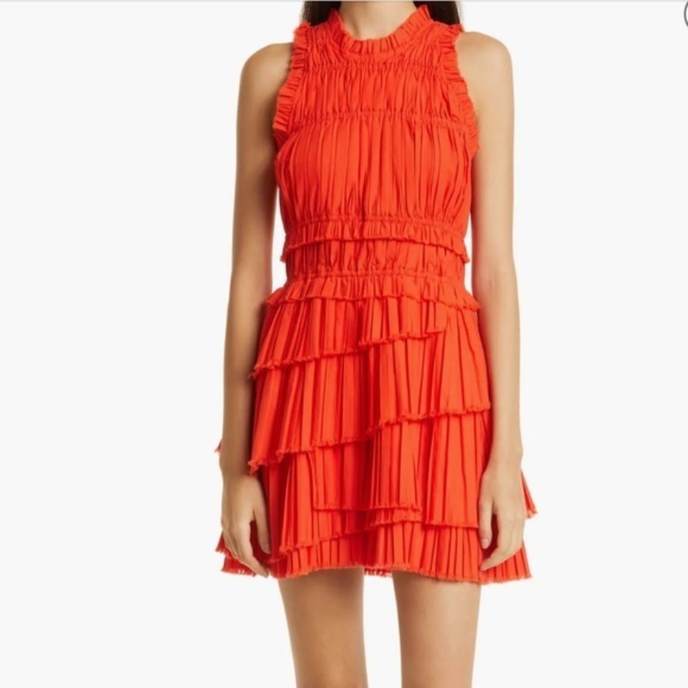 Sea New York Orange Mini Dress